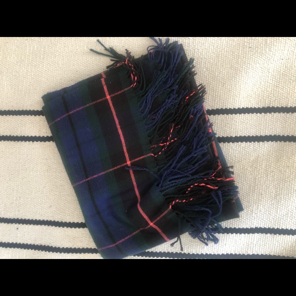 Plaid blanket scarf!